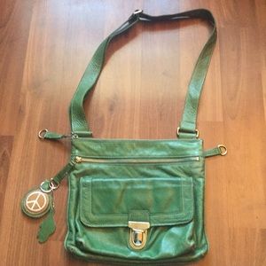 Green Roots crossbody bag